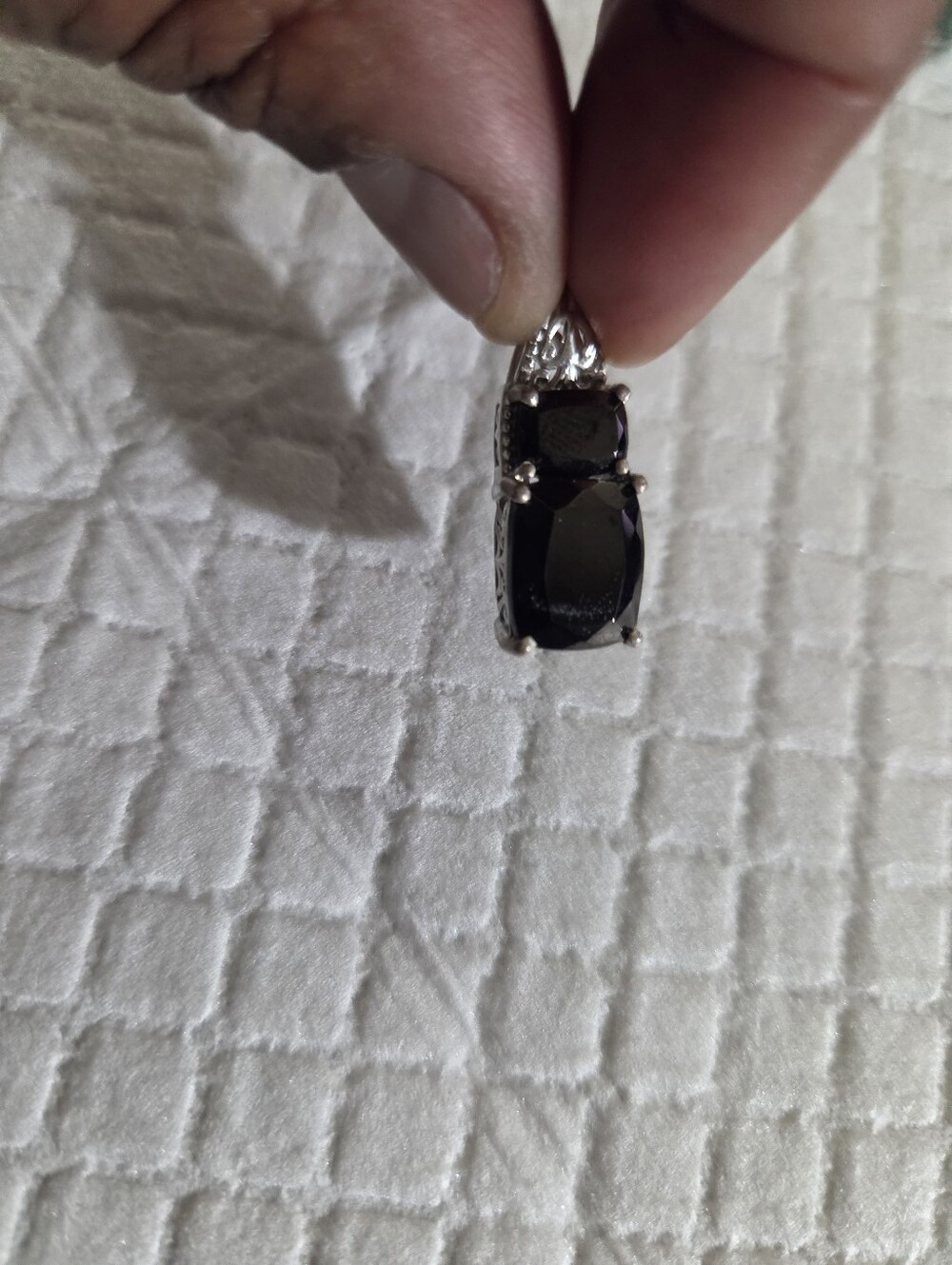 Shop LC Genuine Black Spinel Faceted Pendant
